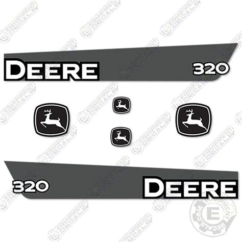 Fits John Deere 320 Skid Steer Decal Kit – Equipment Decals